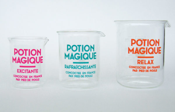 Pied de poule - Potion magique - verres