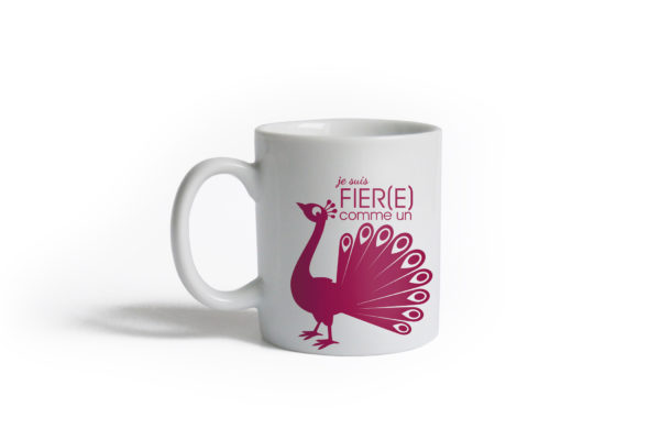 Pied de poule - Minimugs Les animaux - paon