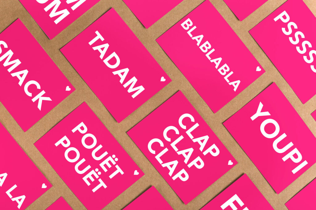 Carte Rose Fluo A5