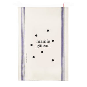 Torchons personnalisés à pois <span>"La famille s'éclate"</span> - mamie gâteau