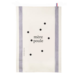Torchons personnalisés à pois <span>"La famille s'éclate"</span> - mère poule