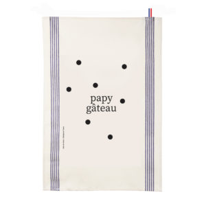 Torchons personnalisés à pois <span>"La famille s'éclate"</span> - papy gâteau