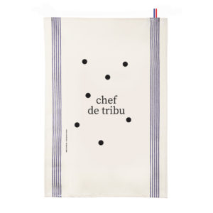 Torchons personnalisés à pois <span>"La famille s'éclate"</span> - chef de tribu