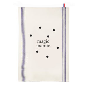 Torchons personnalisés à pois <span>"La famille s'éclate"</span> - magic mamie