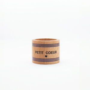 Ronds de serviette en bois<span class="sous-titre"> personnalisé pour toute la famille</span> - Petit Cœur