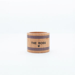 Ronds de serviette en bois<span class="sous-titre"> personnalisé pour toute la famille</span> - The Boss