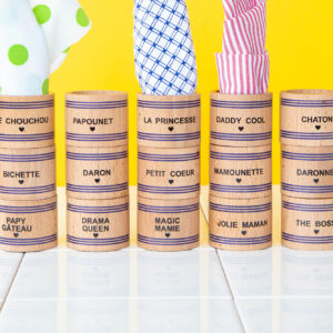 Ronds de serviette en bois<span class="sous-titre"> personnalisé pour toute la famille</span>