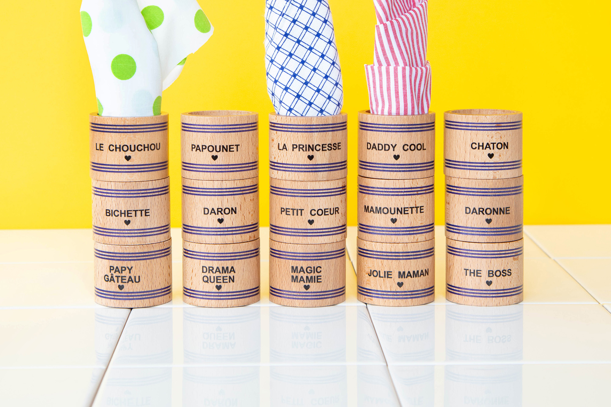 Ronds de serviette en bois<span class="sous-titre"> personnalisé pour toute la famille</span> – Image 14